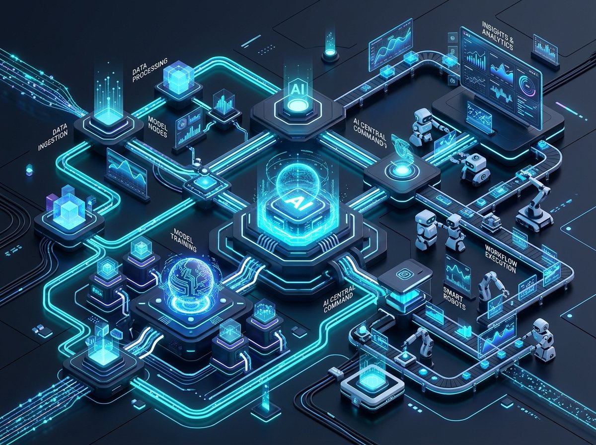 Central de Automação Inteligente, Agentes de IA e Workflows Integrados